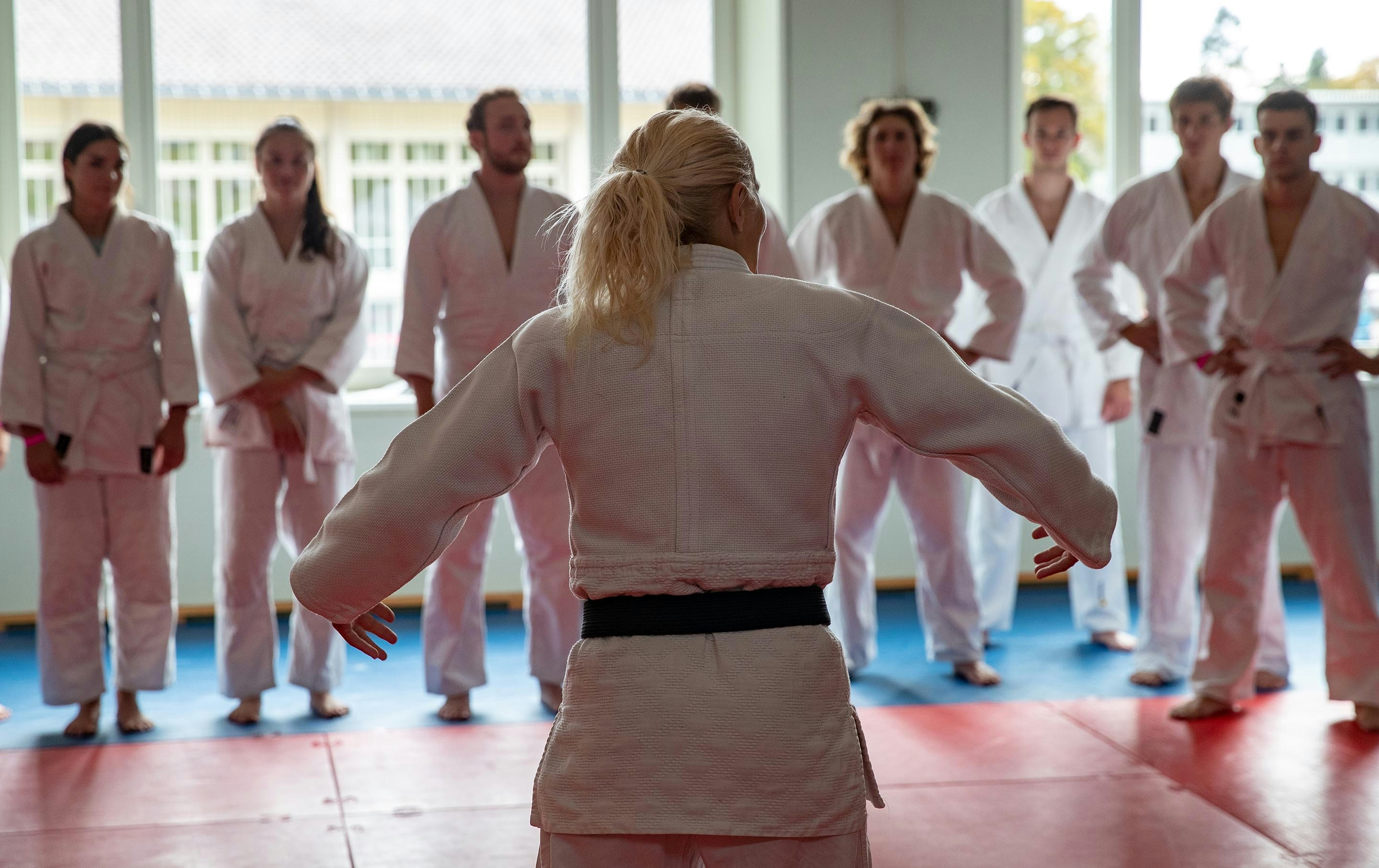 Judo Unterricht. Studenten EHSM.Foto: BASPO / Charlène Mamie