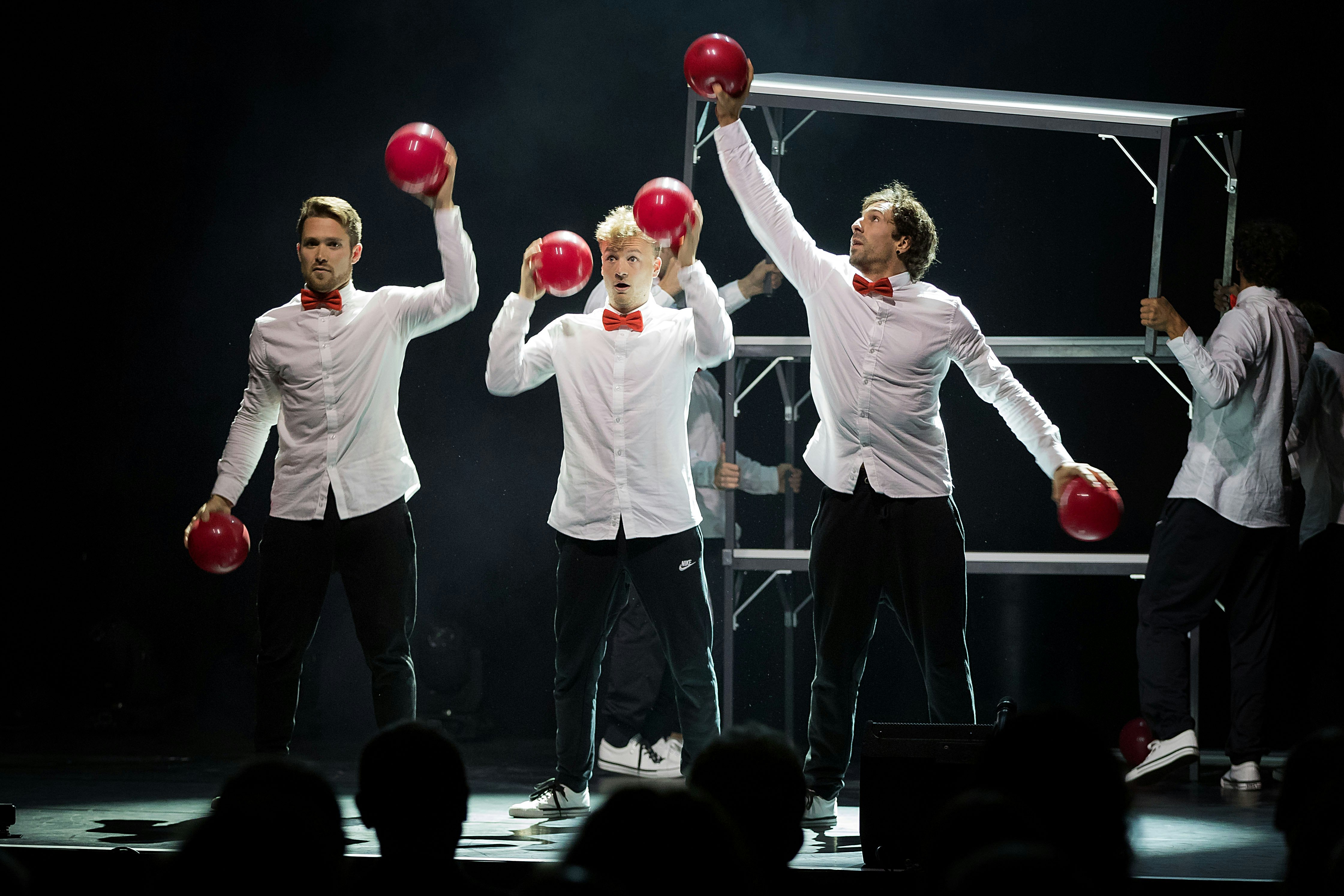 Die aus Studierenden der EHSM bestehende Gruppe ArtPerformance zeigte zum Abschluss der Feier ihr neues Bühnenprogramm vor. Foto: BASPO / Ueli Känzig