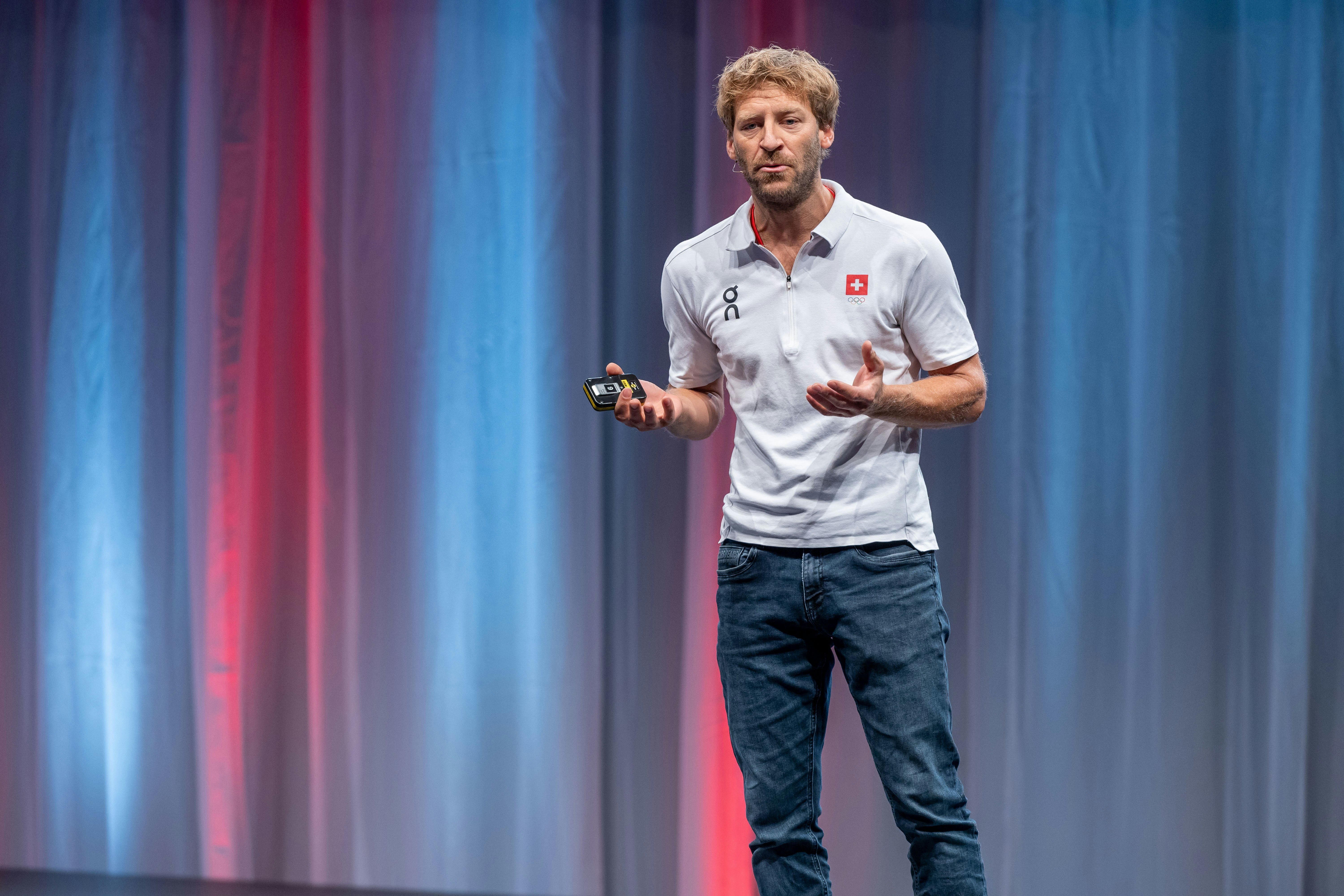Samuel Wyttenbach,  Leiter Werte bei Swiss Olympic, über die Frage "Wie schützen wir Menschen im Sport?".
Foto: BASPO / Ueli Känzig