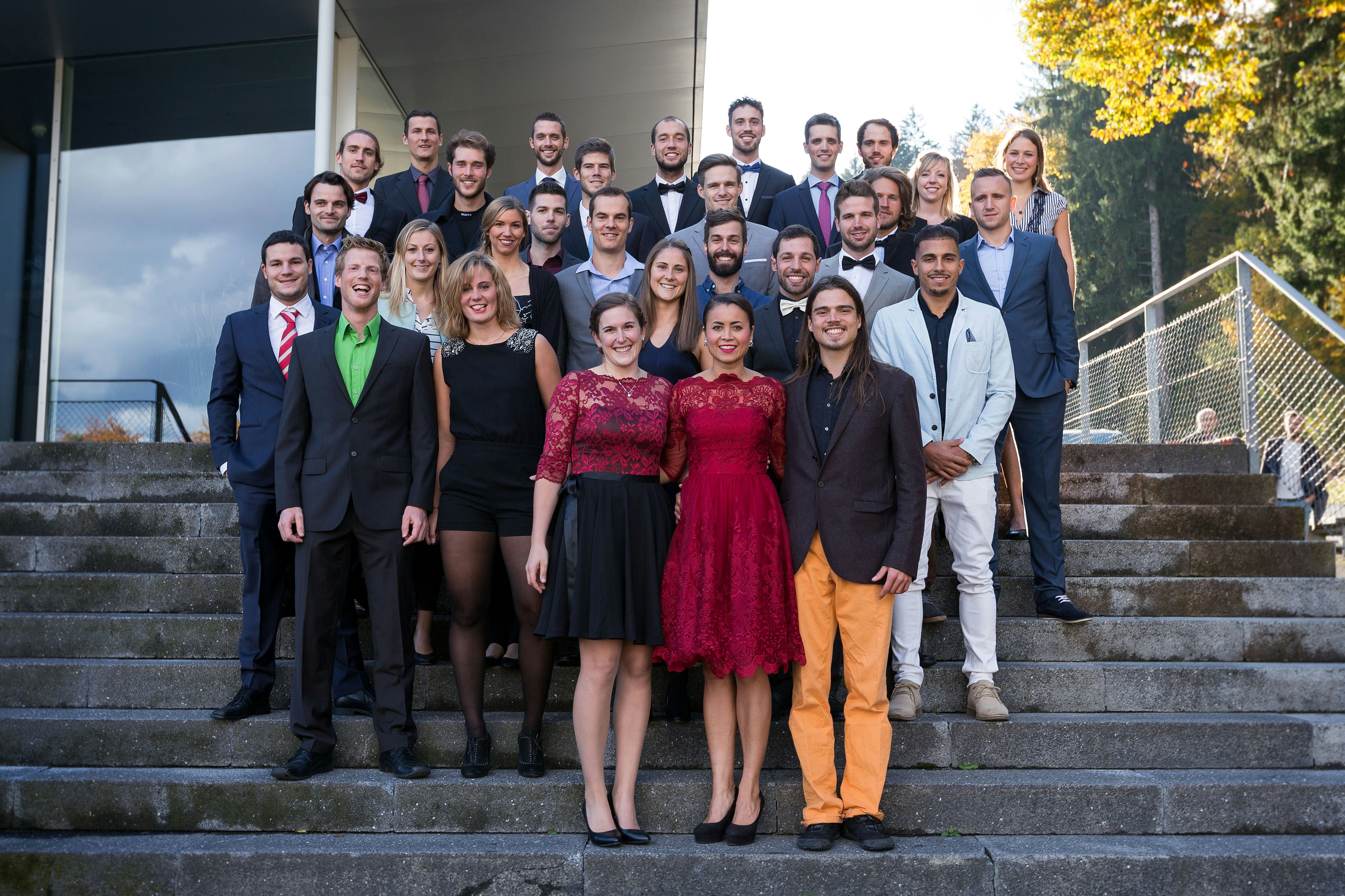 Klassenfoto der BSc-Abschlussklasse 2013/2016 der EHSM Magglingen Foto: BASPO / Ueli Känzig