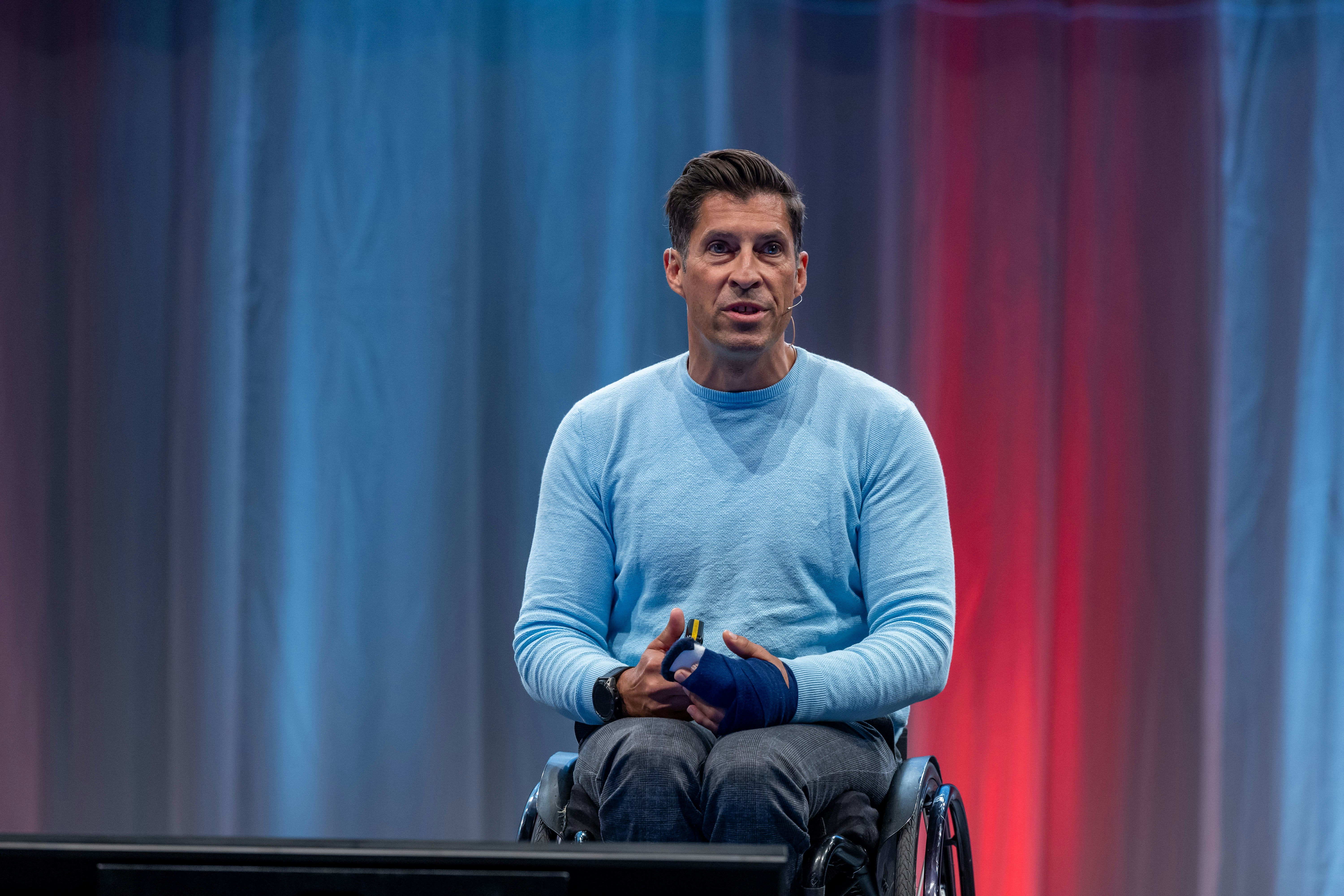 Markus Pfisterer, Leiter Ethikverstösse bei Swiss Sport Integrity, präsentiert die neue Stiftung im Schweizer Sport.
Foto: BASPO / Ueli Känzig